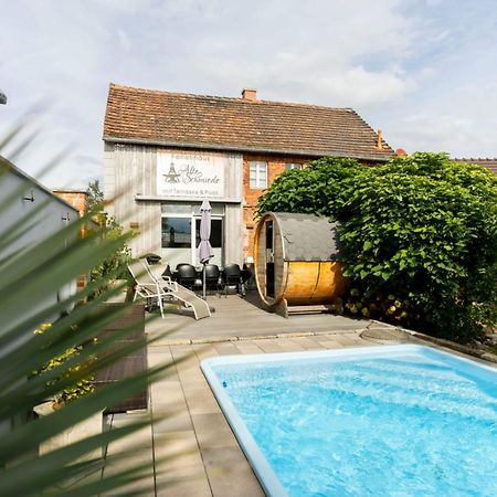 Alte Schmiede Mit Sauna, Pool Und Whirpool Im Aussenbereich Schoenstes Ferienhaus Der Lausitz Elsterheide Zewnętrze zdjęcie