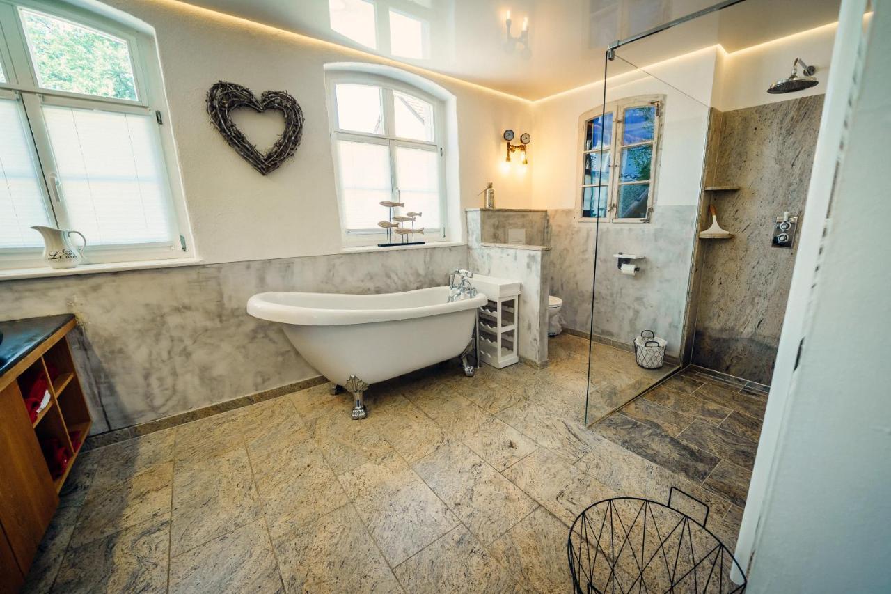 Alte Schmiede Mit Sauna, Pool Und Whirpool Im Aussenbereich Schoenstes Ferienhaus Der Lausitz Elsterheide Zewnętrze zdjęcie